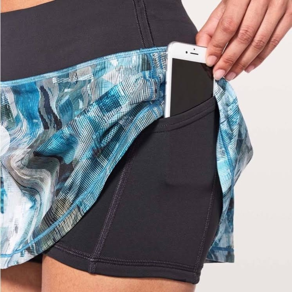 LULULEMON Pace Rival Skirt multi blue Size 4